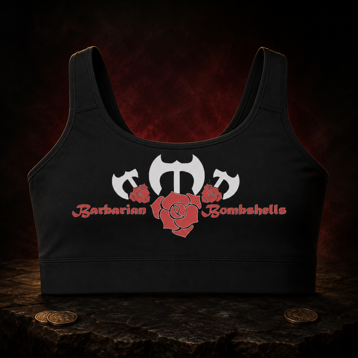 Bombshell Battle Bra displayed as legendary athletic battle gear