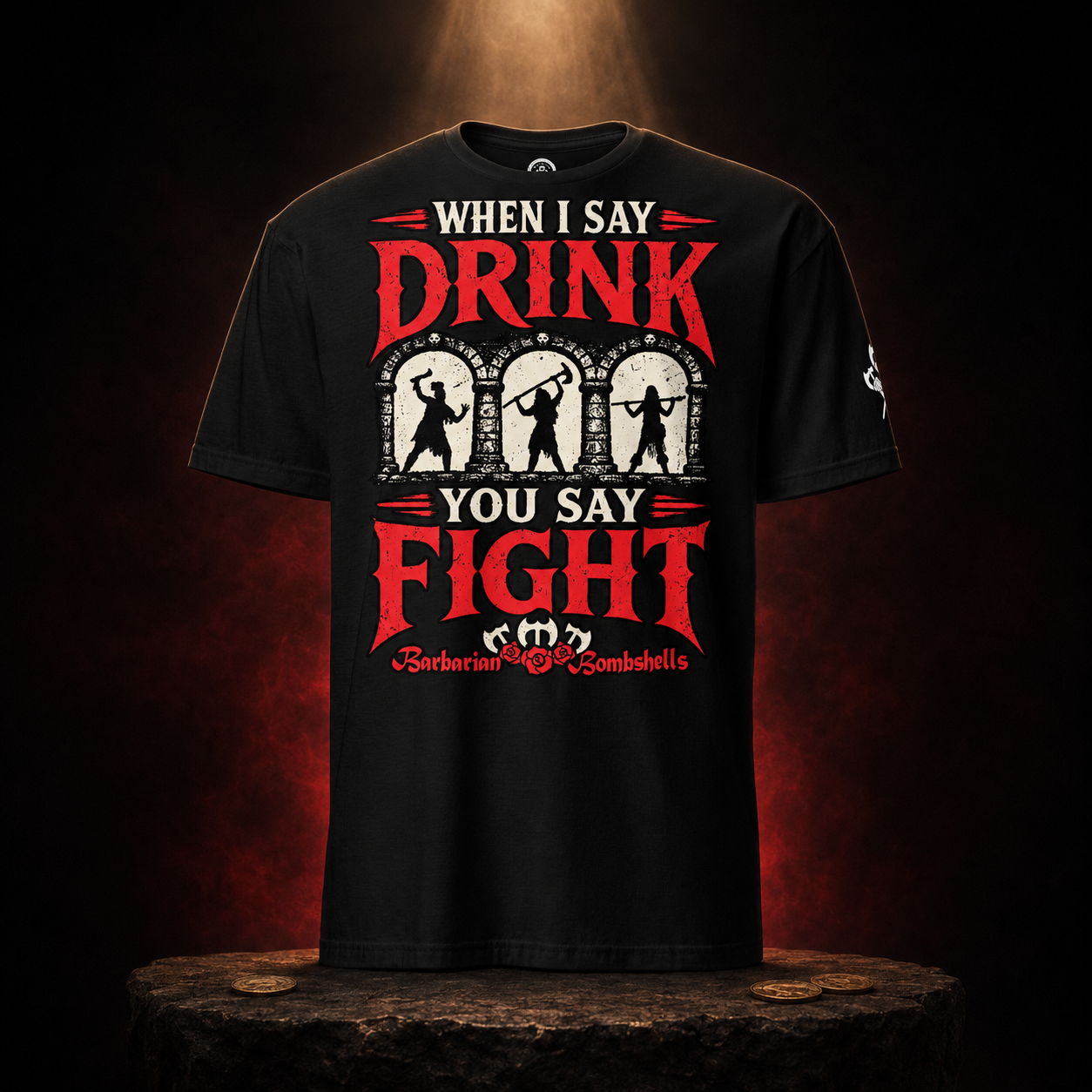 Bombshell Battle Cry Tee displayed as legendary Horde loot